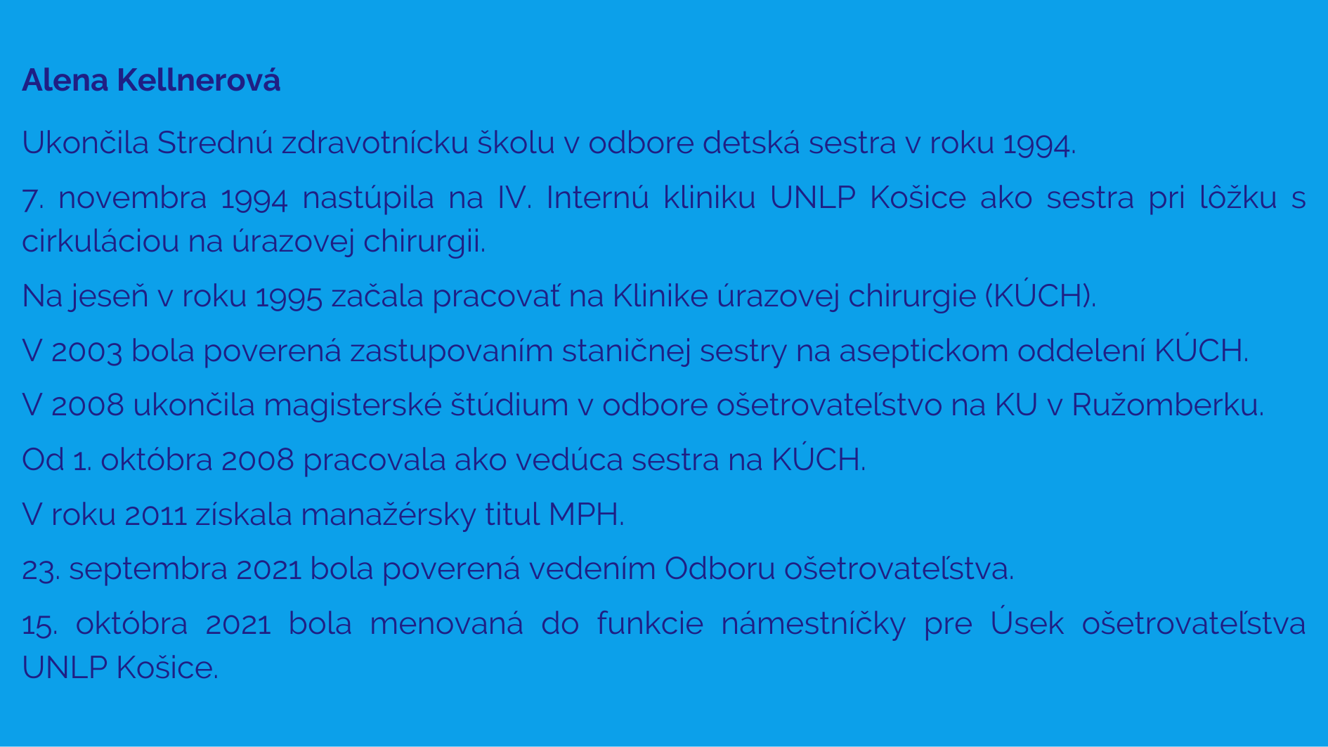 Alenka Kellnerova BIO
